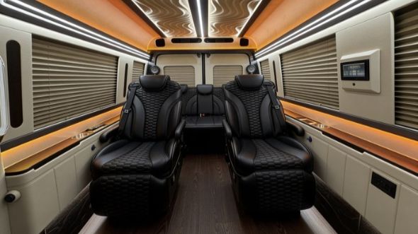 8 passenger sprinter van inside akron