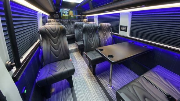 akron 18 passenger sprinter van interior
