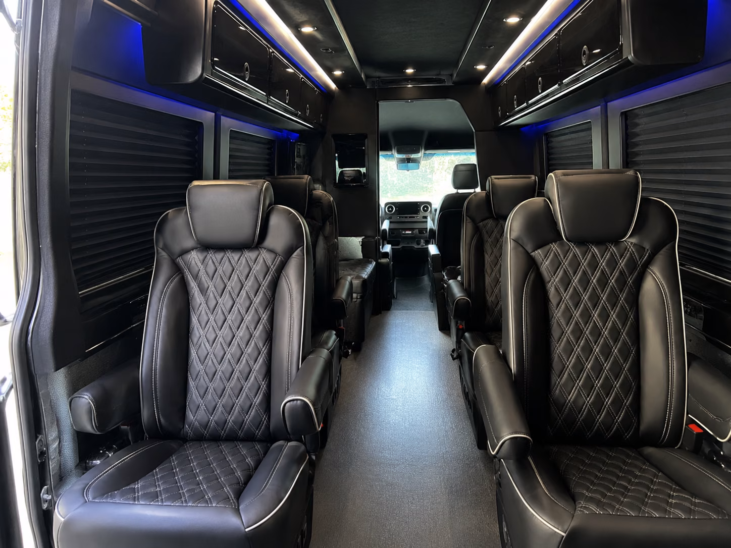 akron 18 passenger sprinter van interior