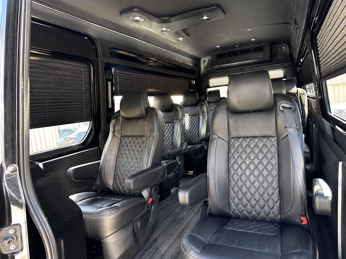 akron 8 passenger sprinter van inside